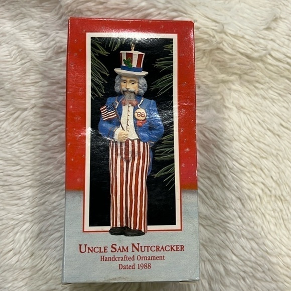 1988 Uncle Sam Nutcracker Hallmark Keepsake Ornament - Picture 1 of 13